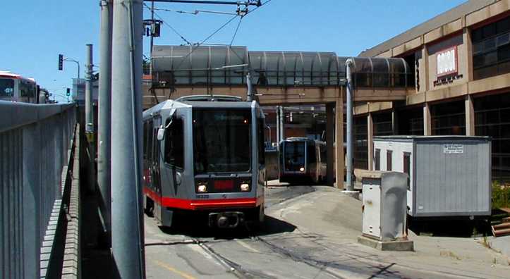 San Francisco MUNI Breda streetcars at King St